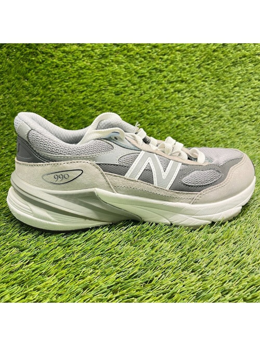 New Balance FuelCell 990v6 Boys Size 7Y Gray Athletic Running Shoes Sneakers